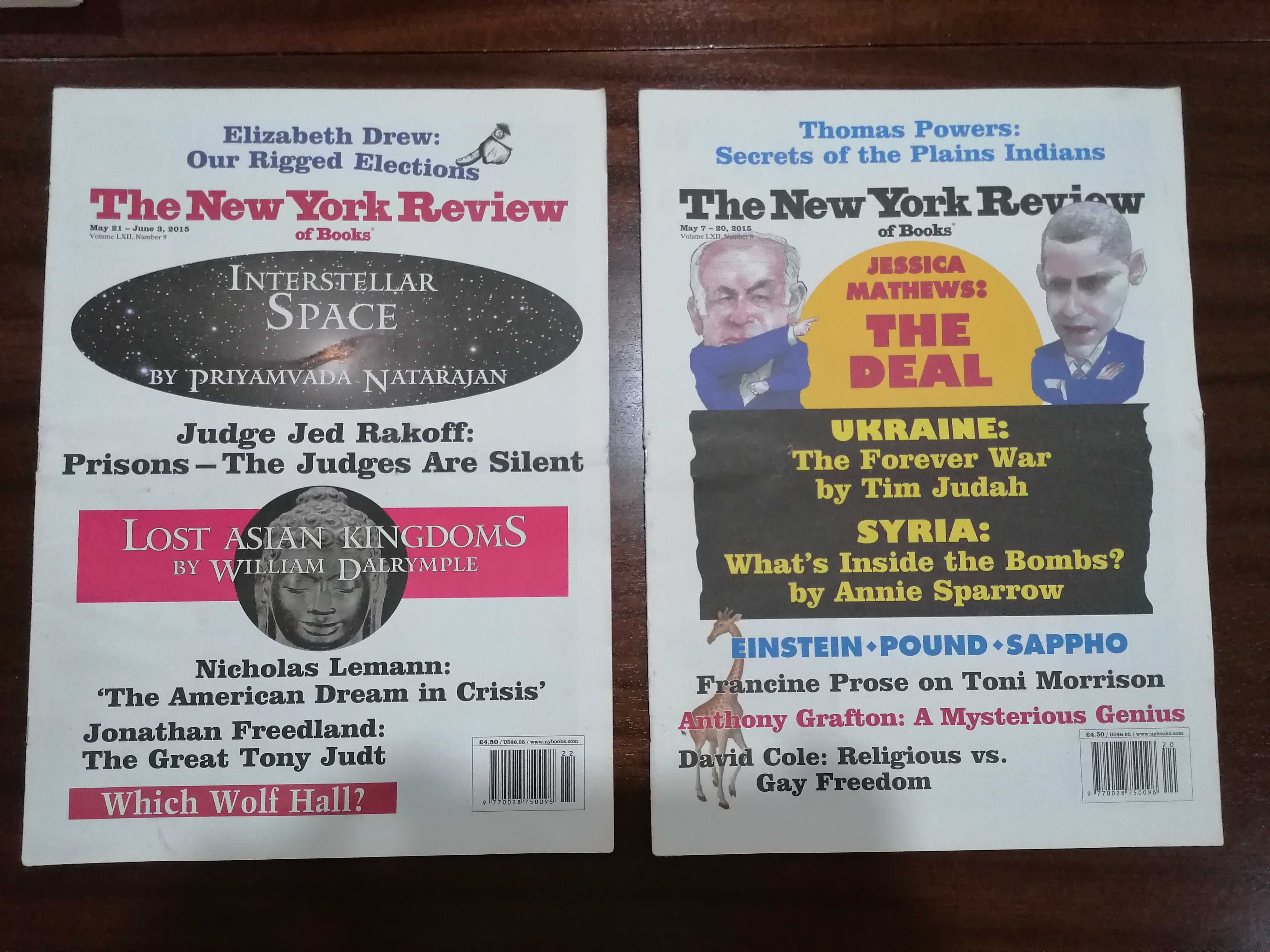 17 Revistas The New York Review of Books de 2014 e 2015