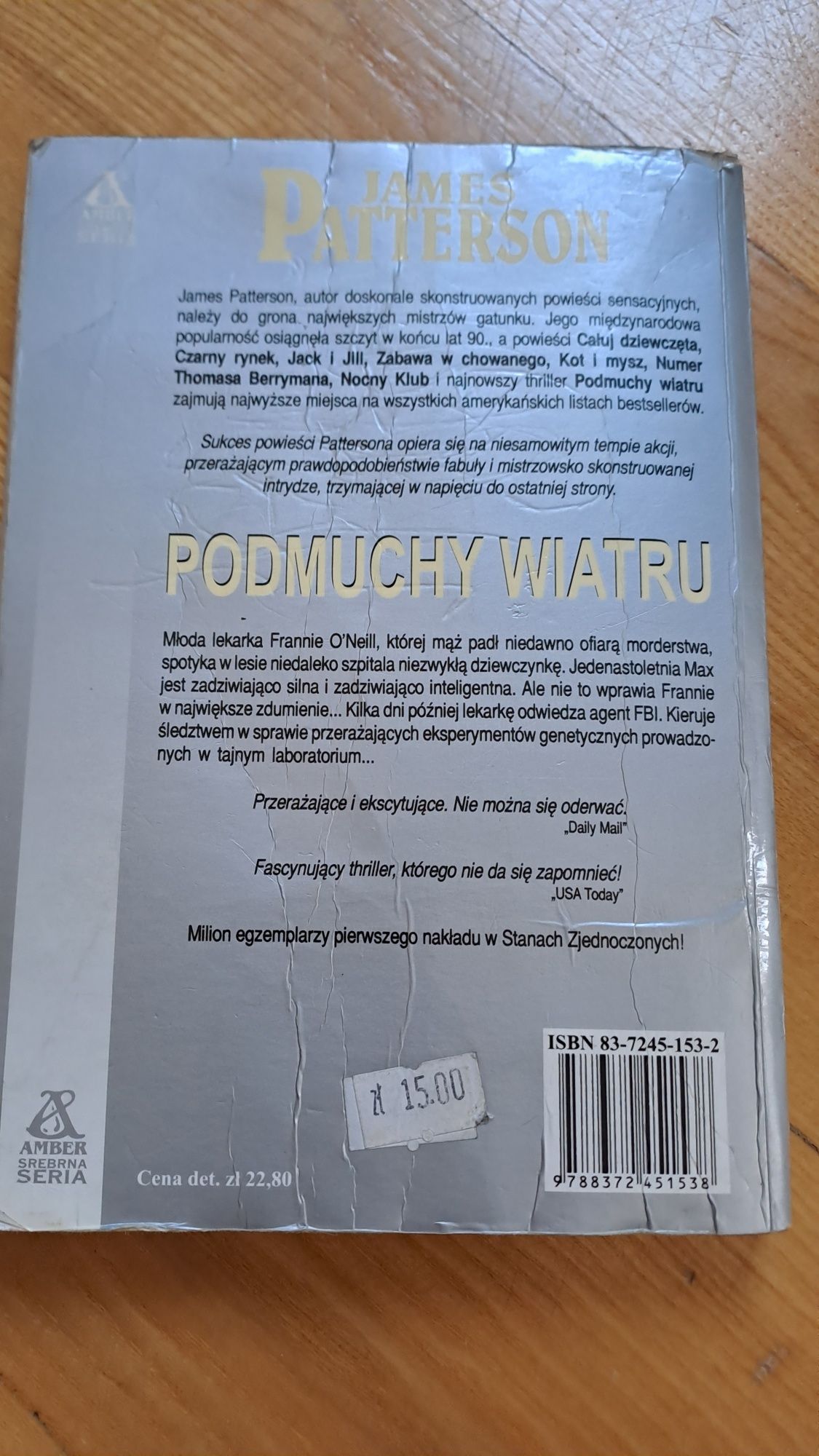 James Patterson Podmuchy wiatru