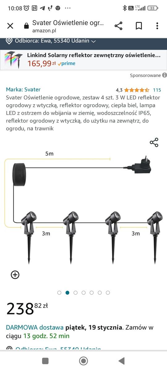 Reflektory ogrodowe LED