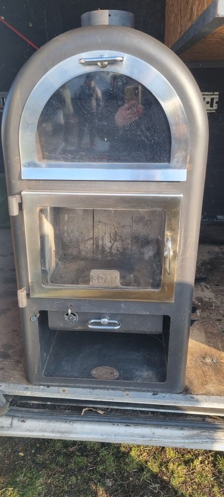 Kominek piec stalowy 7kW Scan