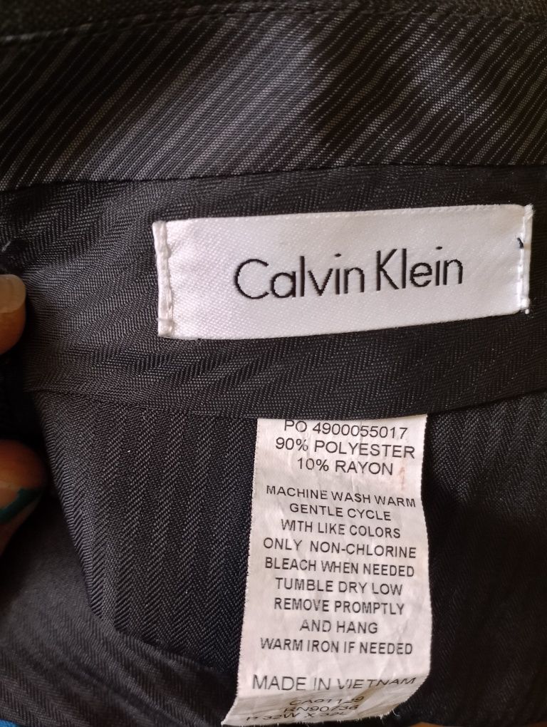 Spodnie garniturowe markowe Calwin Klein