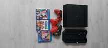 Ps4 pro 1t + 2 pady + podstawka + 3 gry