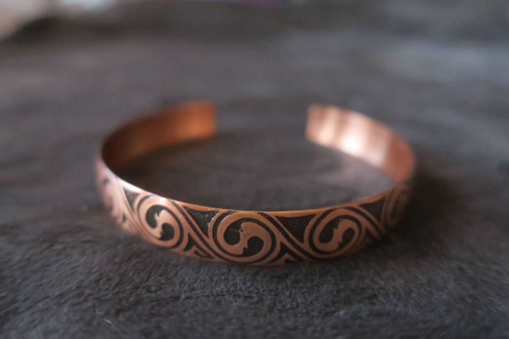 Miedziana bransoletka 100% miedź we wzory