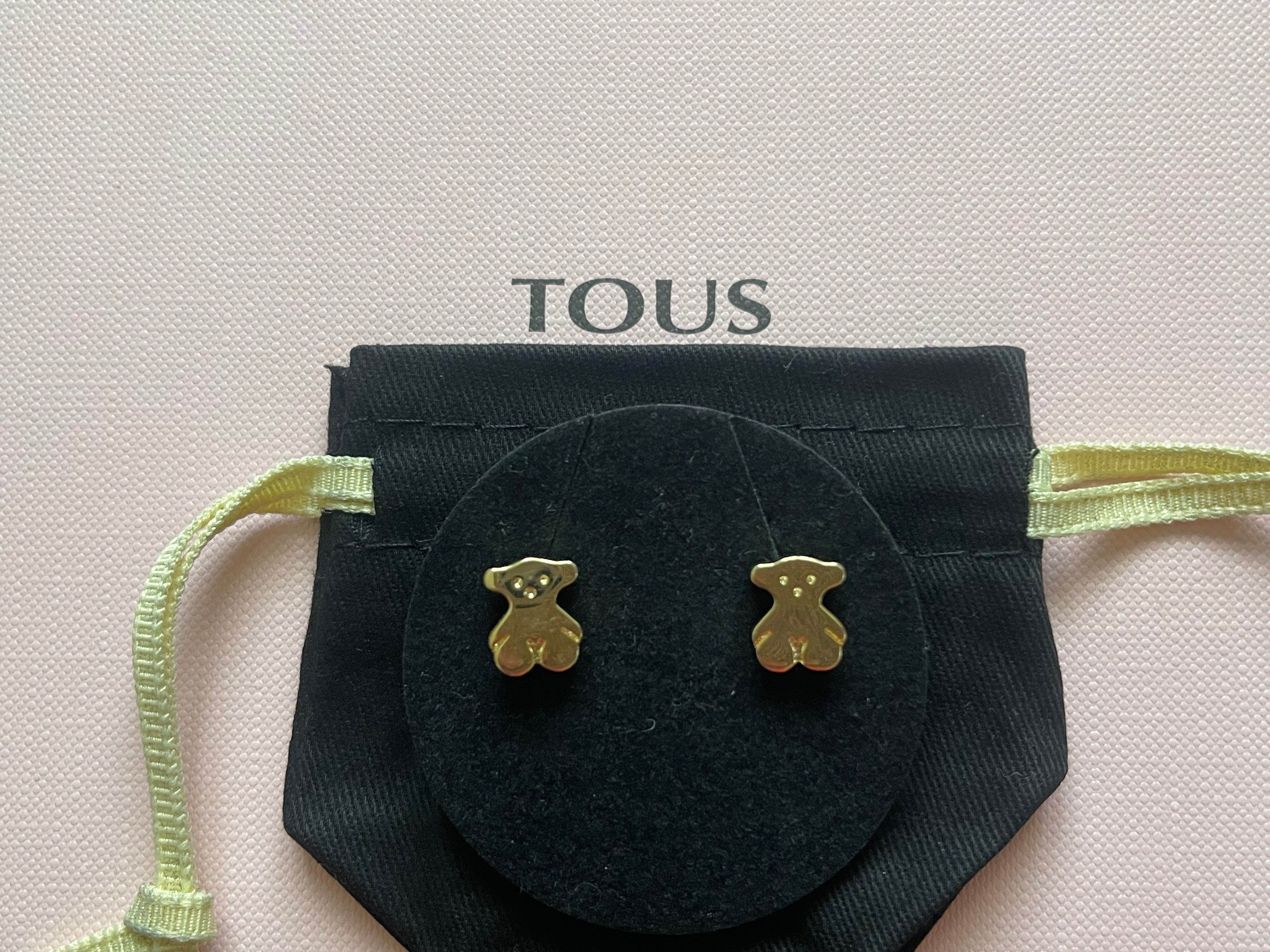 Tous kolczyki Sweet Dolls złote miśki grube