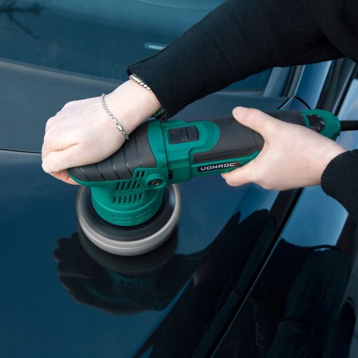 Polerka Mimośrodowa 650w - 125mm | 4 Tarcze Polerskie W Zestawie | Von