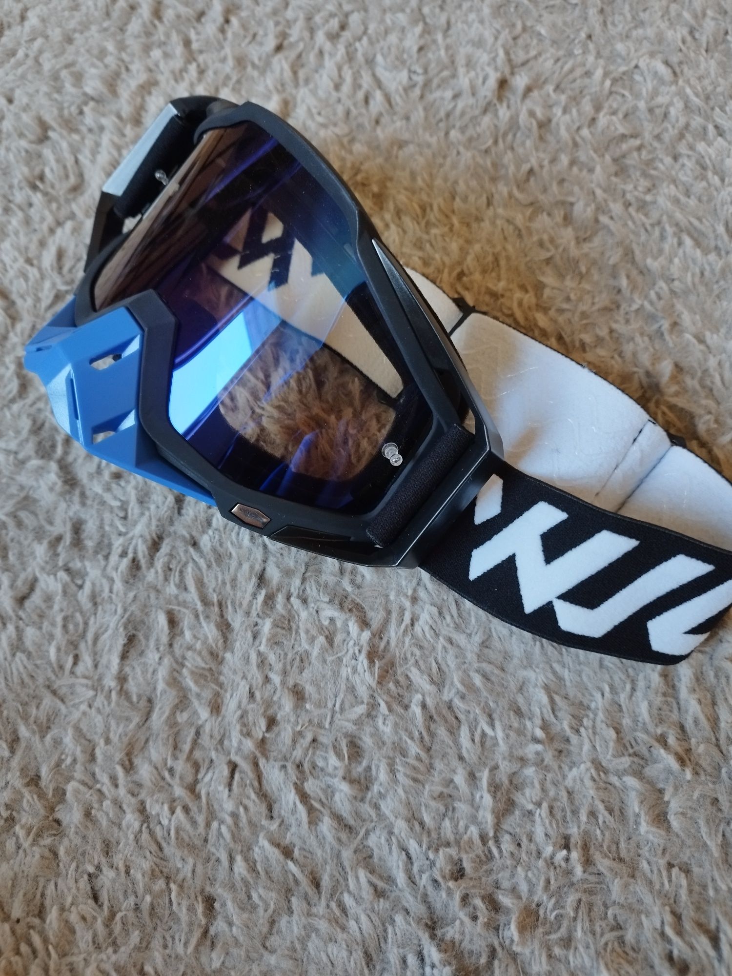 Okulary google Gogle Cross Enduro Quad motor Do kasku typu Cross WJL