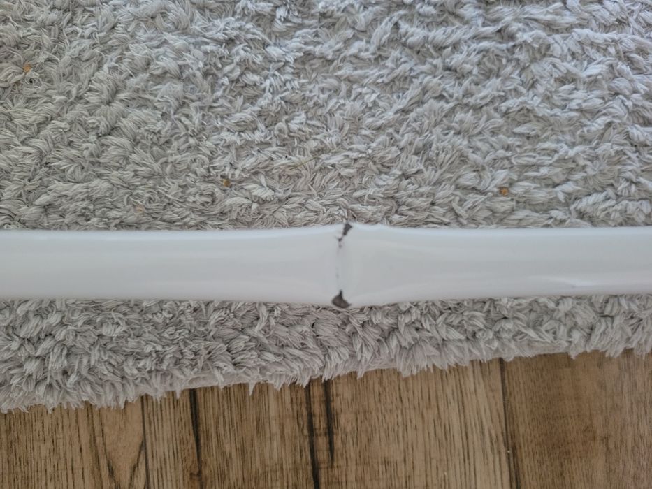 Łóżeczko białe dla dziecka 145 x 77 cm