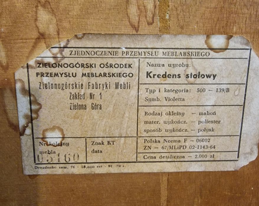 Komoda Violetta długa PRL