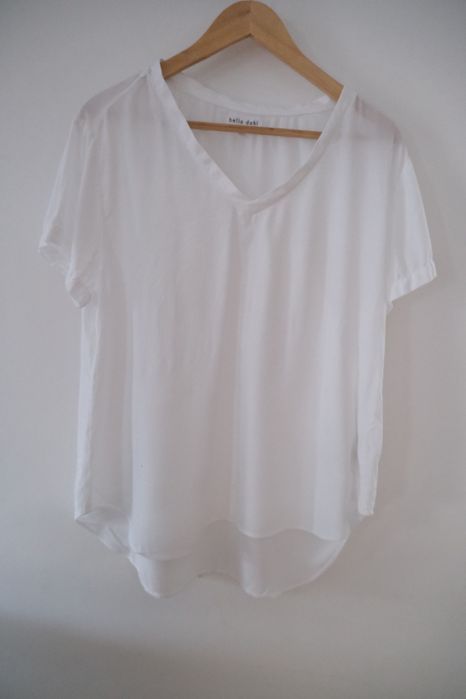 Bella Dahl t-shirt biały r. L reyon