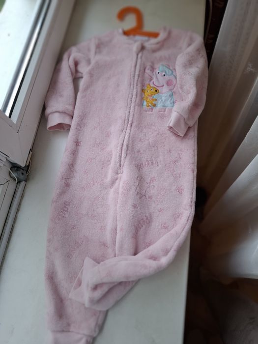 Флісовий ромпер, тепла піджама, теплий чоловічок, пепа