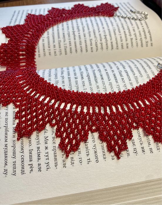 Червона однотонна силянка