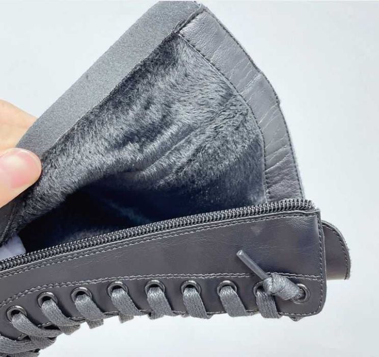 Дитячі зимові чоботи черевики (шкіра) розмір 32