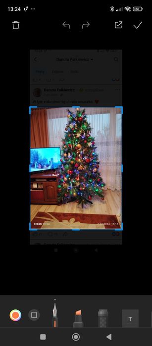 Choinka wysoka  sztuczna