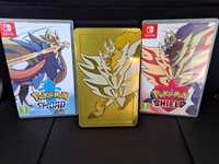 Pack Pokemon Sword e Pokemon Shield com Steelbook