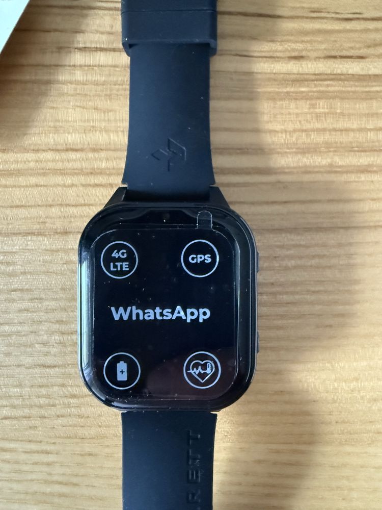 Smartwatch Garett Kids Sun Ultra 4G czarny - NOWY, z gwarancją