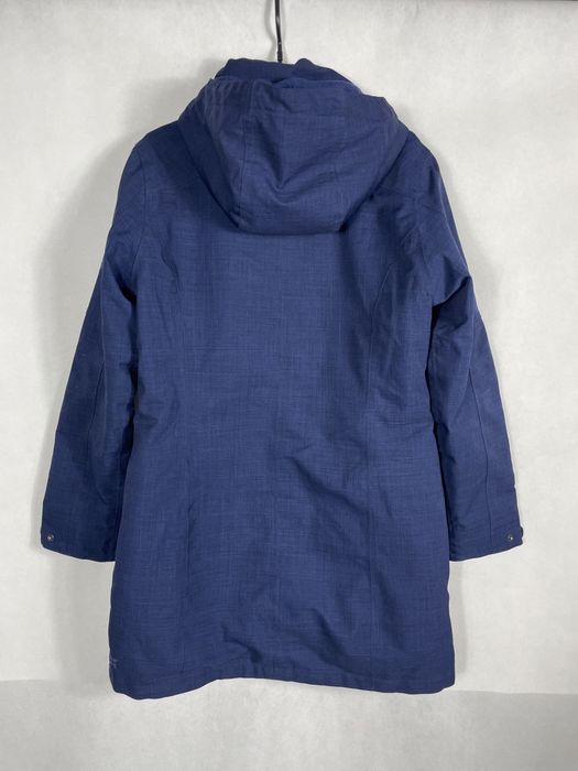 Granatowa długa ocieplona kurtka damska McKinley Aquamax sportowa