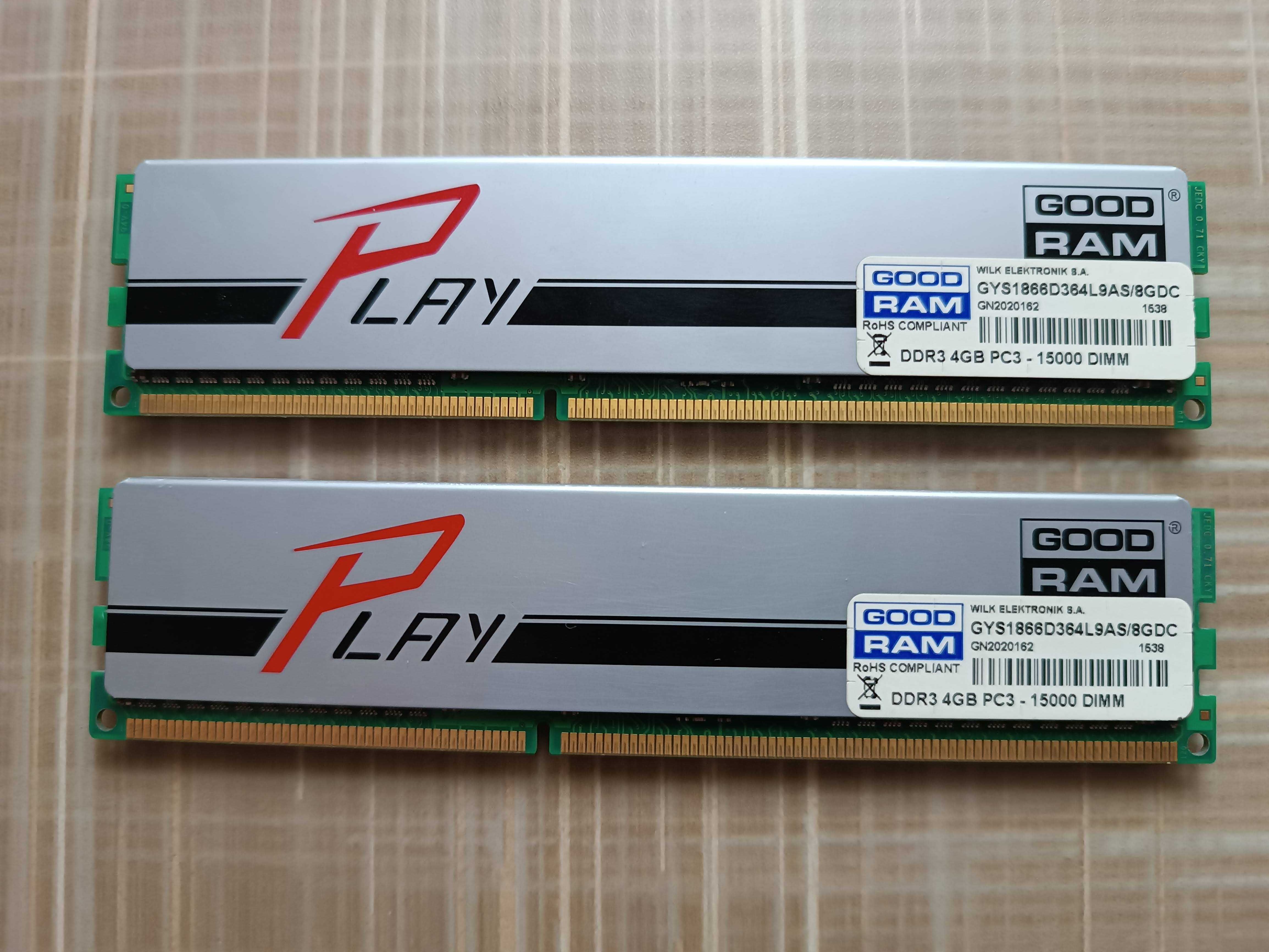 ОЗП ОЗУ DDR3 Goodram DDR3-1866 8192MB PC3-15000 (Kit of 2x4096)