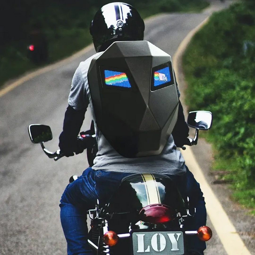 Рюкзак Moto  Black с LED экраном