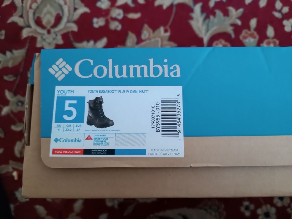 Черевики Columbia Youth Bugaboot Plus IV Omni-Heat