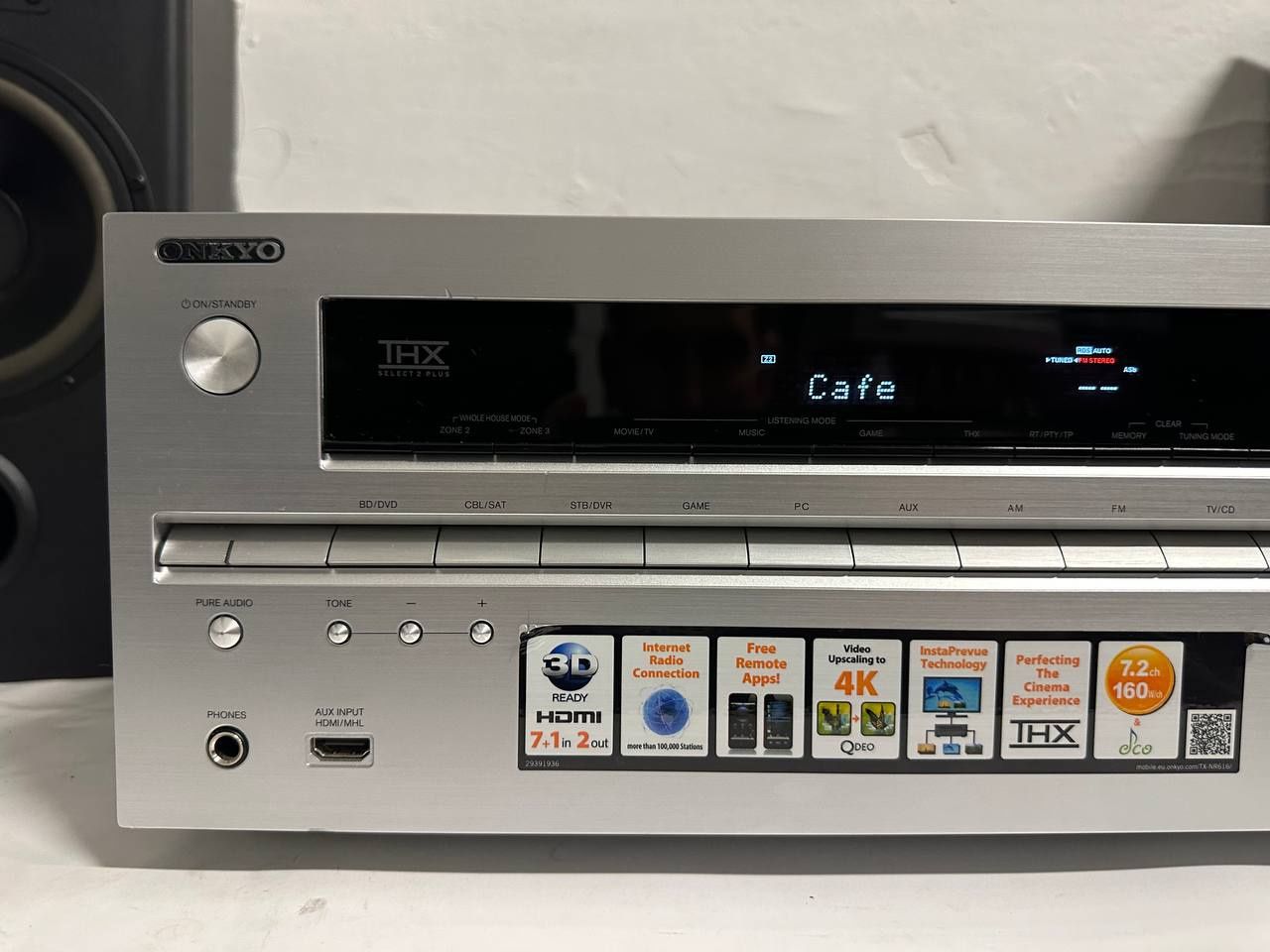 7.2 AV Amplituner ONKYO TX-NR616, HDMI, USB, 4К, Flac