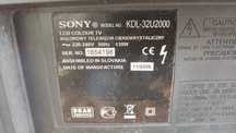 Продам запчасти к телевизору Sony KDL 32U2000. Выпуск 2006 года