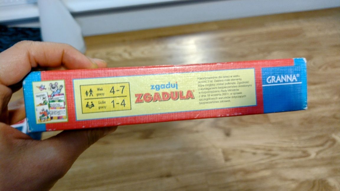 Zgaduj zgadula, gra edukacyjna,4-7 lat