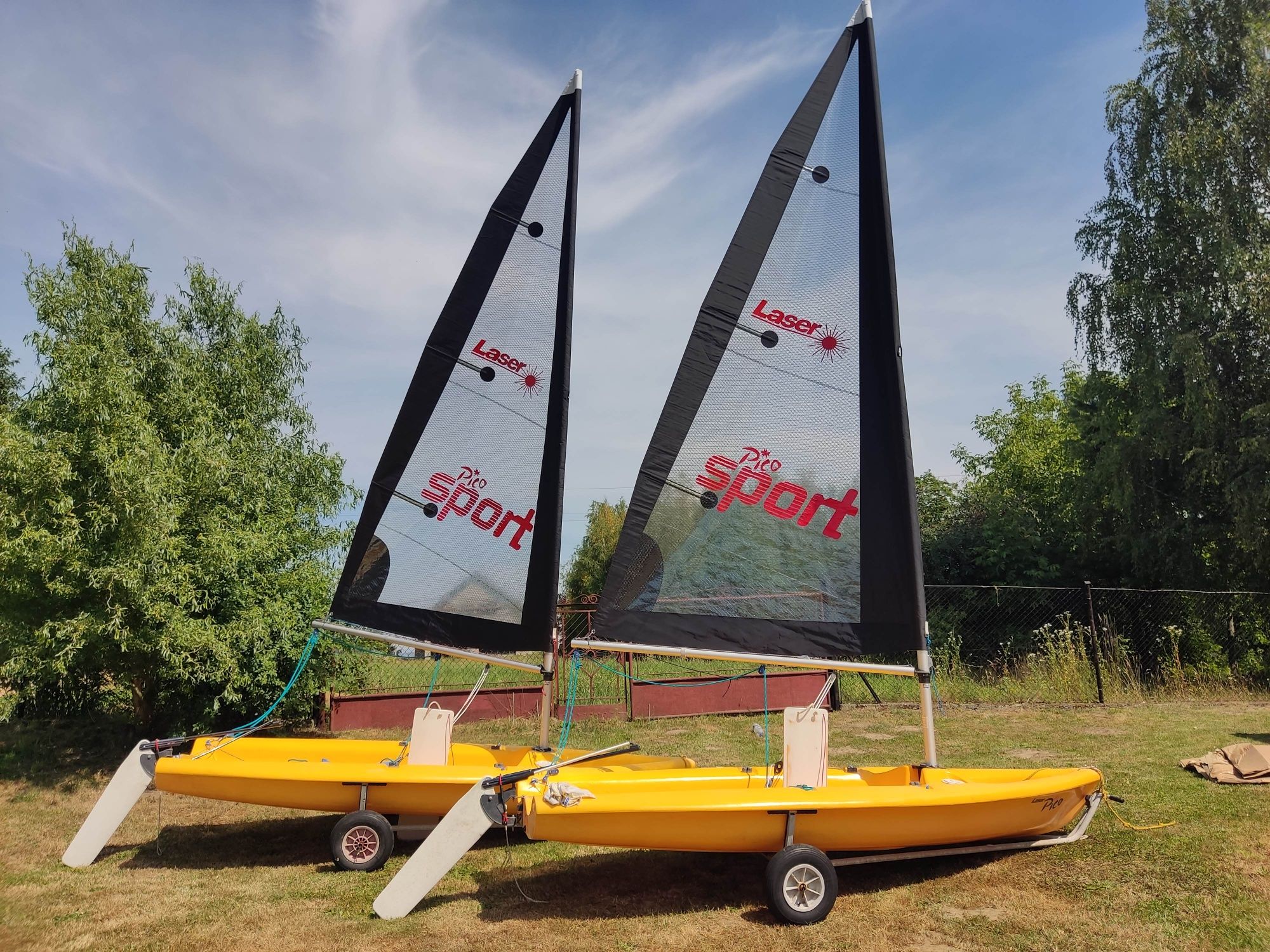 Żaglówka Laser Pico + żagle Mylar + wózek slipowy - 2 szt