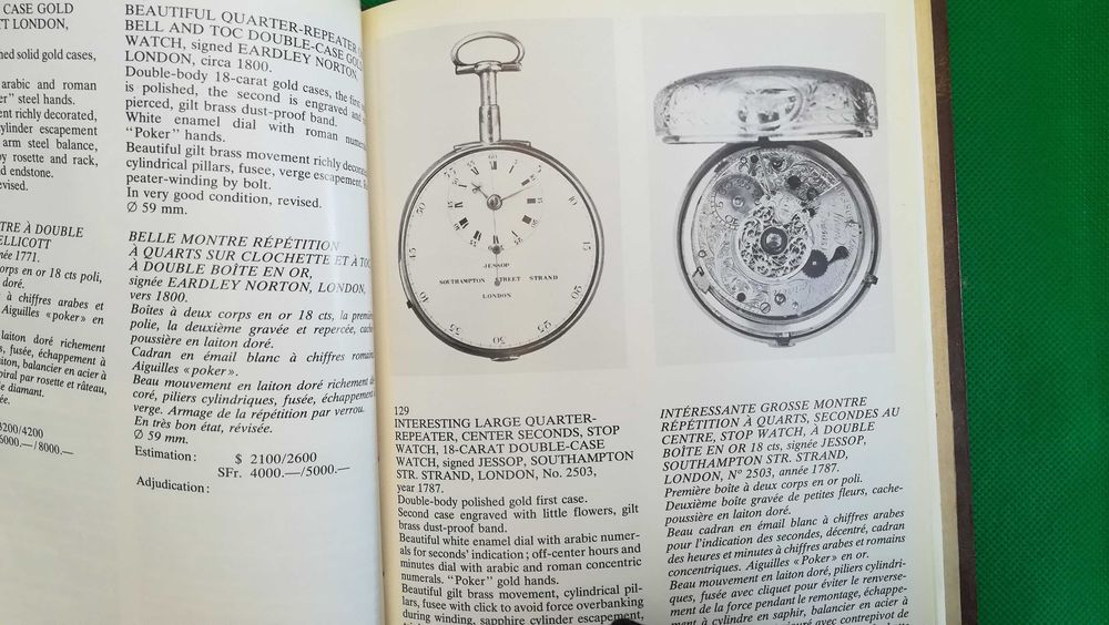 Relógios - Catálogo sobre relógios antigos (escrito em inglês)