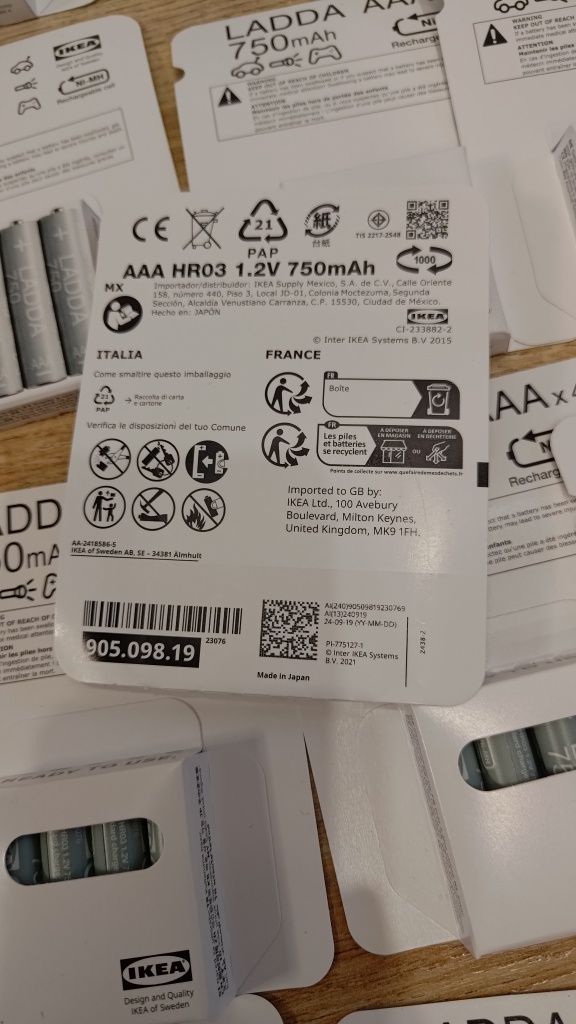 Nowe akumulatorki baterie Ikea ladda 4x AAA ladda