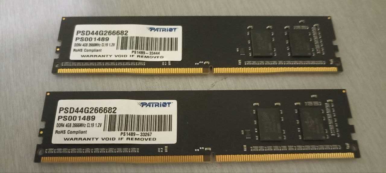 Оперативная память DDR4 8Gb / 2x4Gb
