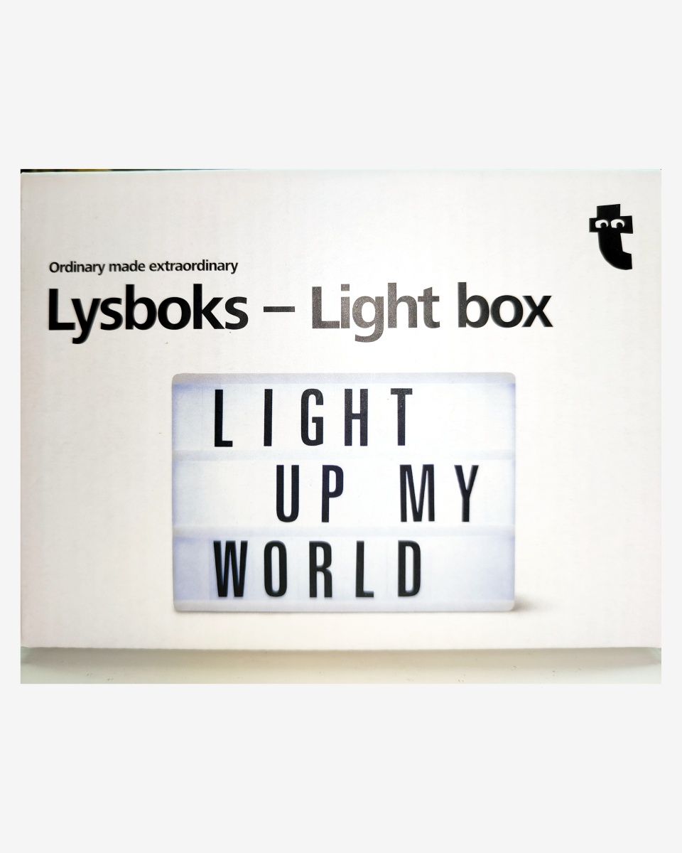 Light Box - podświetlana tablica