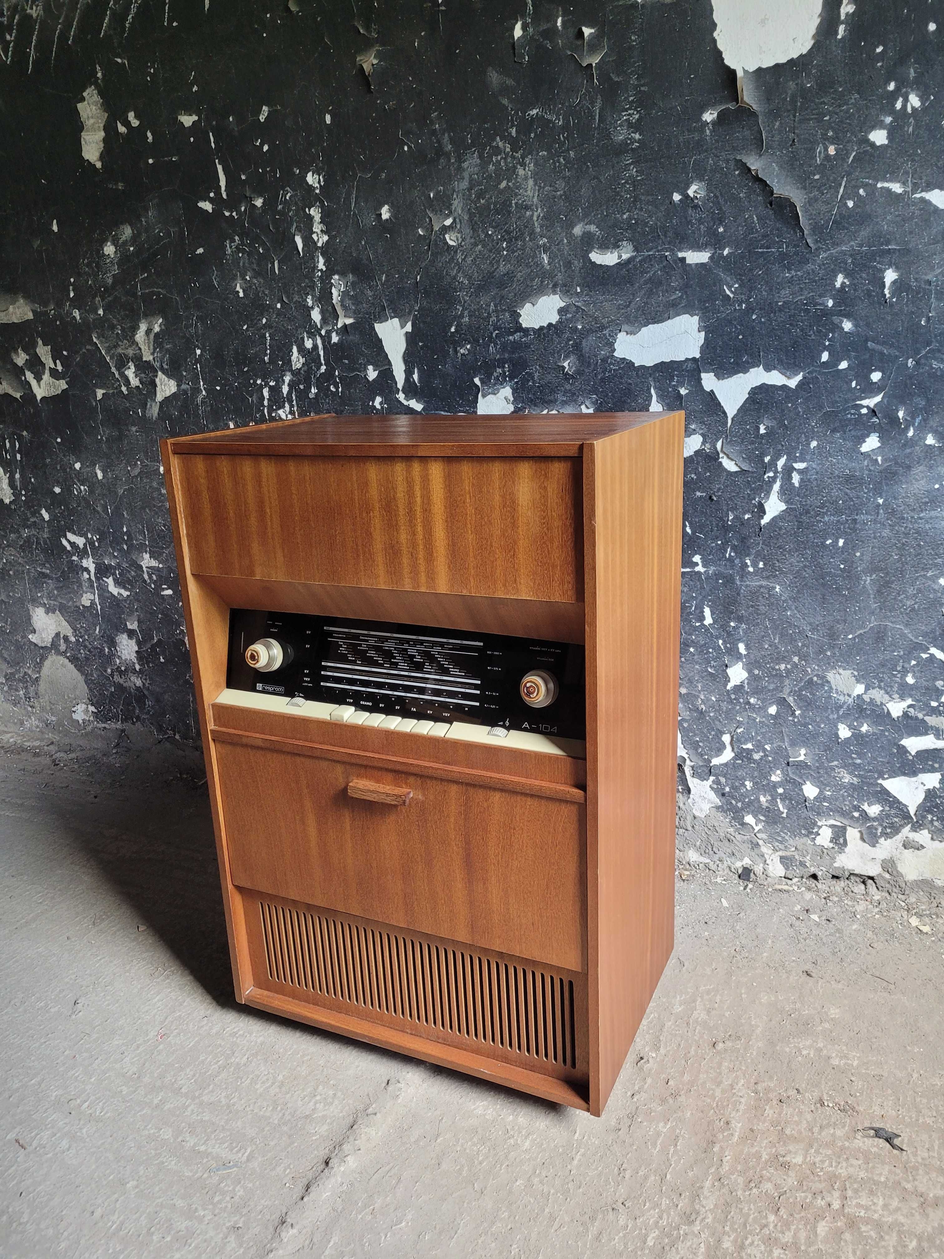 Szafka gramofonowa komoda  radio  resprom 60 lata