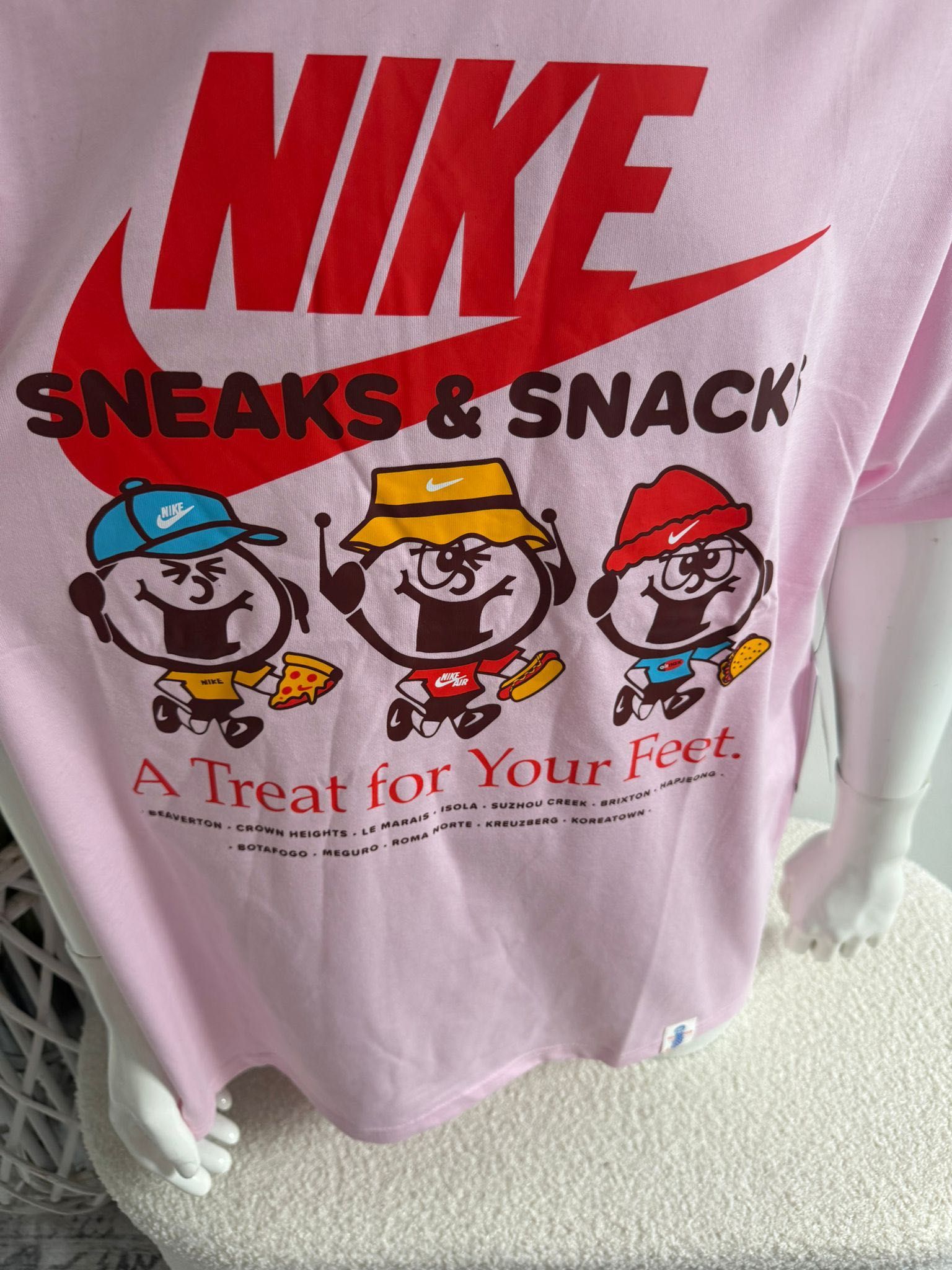 Nowa Koszulka T-shirt NIKE męska różowa S