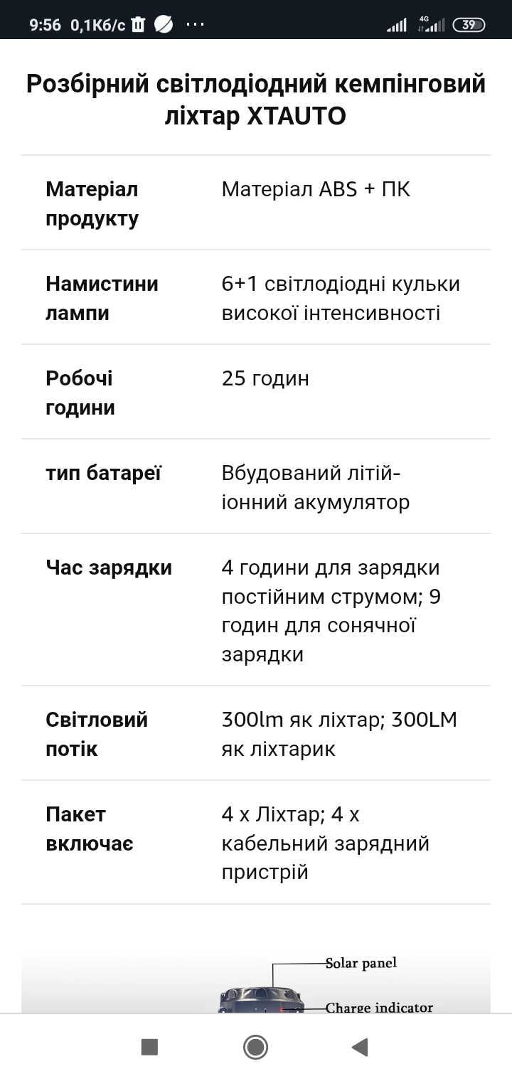 Ліхтар фонарик  для кемпінгу XTAUTO ,павербанк, світлодіодний