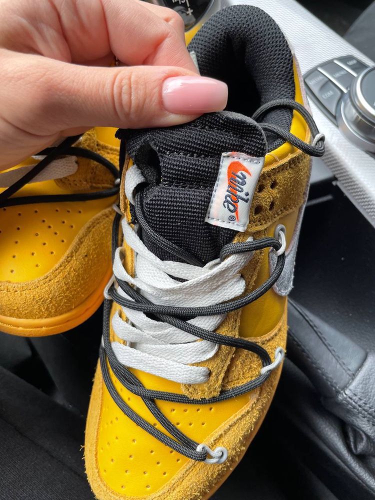 Sneakersy Nike Sb Dunk x Off White yellow