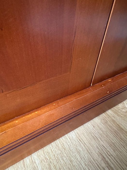 Armário Cerejeira Madeira Maciça + Vidro