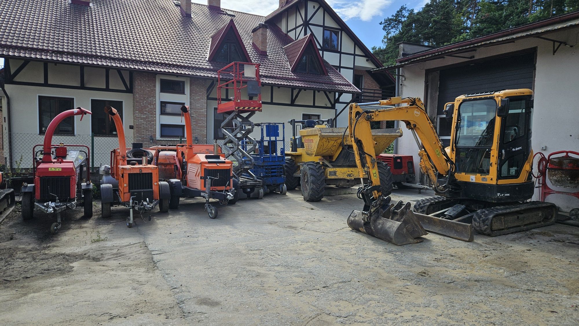 Wynajmę-koparki,ładowarki,młoty,piły,rębaki,zagęszczarki itd.
