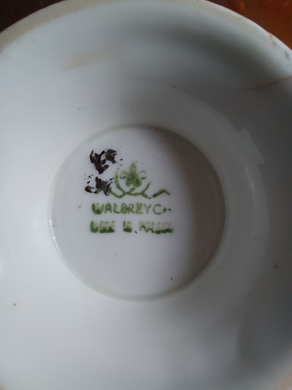Złocony serwis do kawy Porcelana Wałbrzych