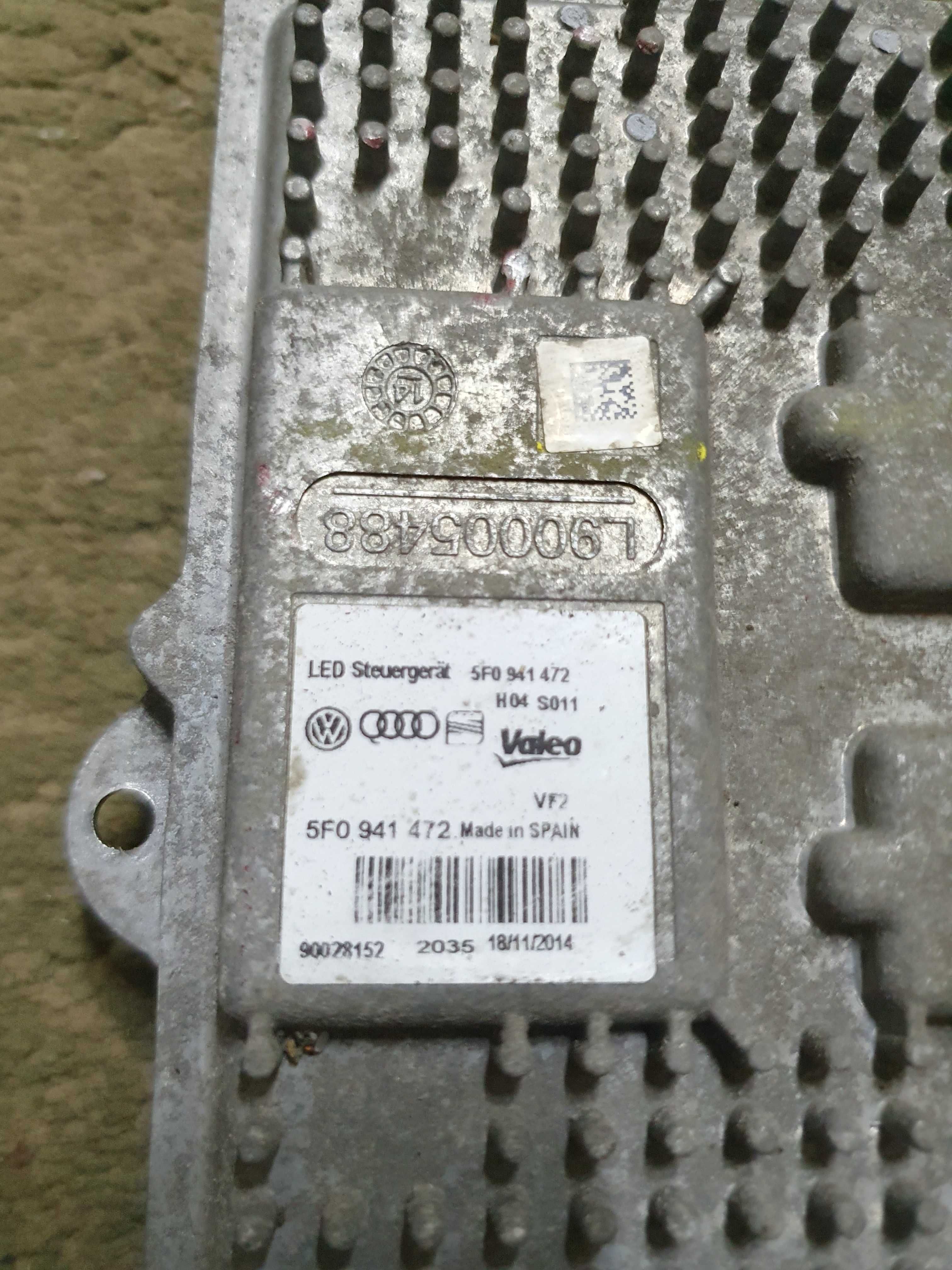 VALEO przetwornica moduł led jeż SEAT AUDI VW OE 5F0.941.472