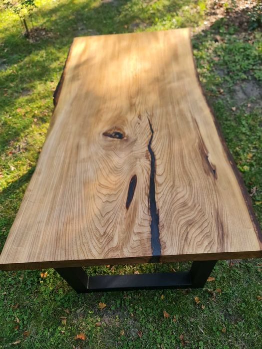 Stół drewniany dębowy jesion klon rozkładany z dostawkami 300x120