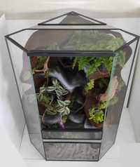 Terrarium rogowe dla jaszczurki z wodospadem, TW05PNW, AquaWaves