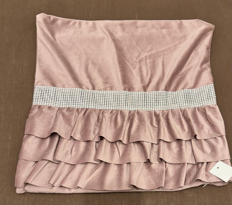 Homegore99 Komplet poszewek na jaśki małe poduszki brudny ciemny rőż