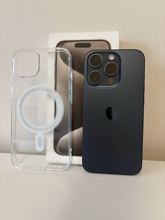 Iphone 15 pro niebieski 128gb kondycja 90%