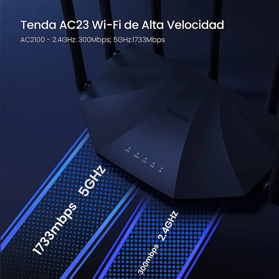 Wi-fi роутер (маршрутизатор) Tenda AC 23 (AC 2100) 2.4/5ГГц