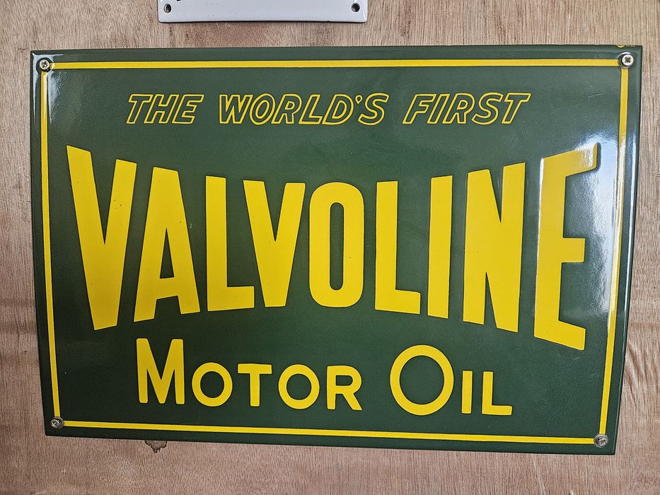 Placa esmaltada Valvoline