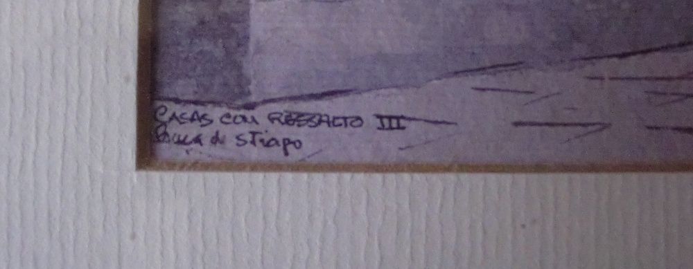 Quadro Serigrafia de F. Coelho Teixeira Praça de São Tiago Guimarães