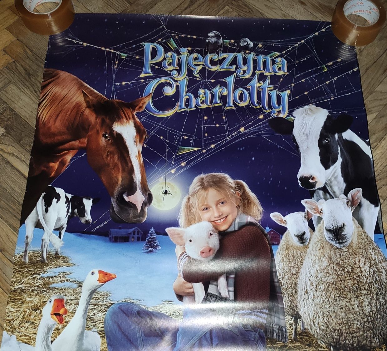 Pajęczyna Charlotty plakat filmowy oryginalny