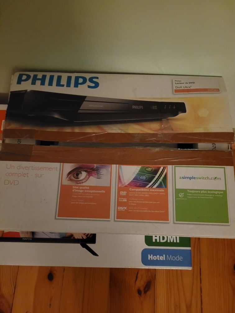 Sprzedam TV Manta 19". DVD Philips. Dekoder Ariva DVB T2.