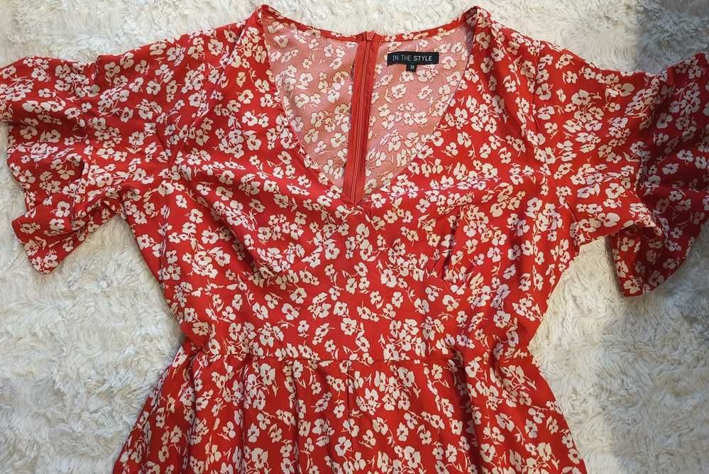 Sukienka flowers boho, r. L/XL (40/42)