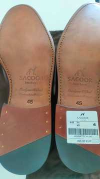 Sapatos de fato castanhos - SACOOR - 46 - Novos!